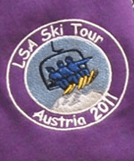 Embriodered front logo on school hoodie