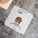  A set of four (4) Personalised Coasters